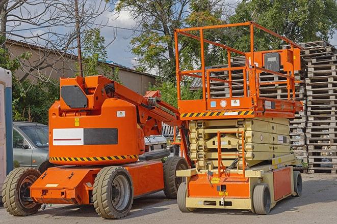 forklift operator moving heavy loads in a warehouse setting in Berino, NM